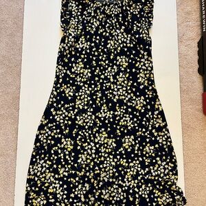 Tommy Hilfiger Black and Yellow Floral Dress